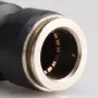 Черна права бърза връзка 14 mm, снимка 4