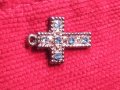 КРАСИВО АРТ КРЪСТЧЕ с ИНКРУСТИРАНИ СИНИ КРИСТАЛИ 21799, снимка 9