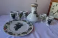 Немски порцеланов сервиз за вино Dr. Merkle Atelier, ръчна декорация , снимка 5