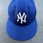 Vintage New Era New York Yankees Fitted Cap 7 1/4 Шапка С Козирка MLB Синя, снимка 2