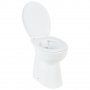 Висока тоалетна без ръб плавно затваряне +7 см керамика бяла, снимка 2