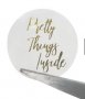 100 бр  pretty things малки самозалепващи лепенки стикери за ръчна изработка за подарък, снимка 2