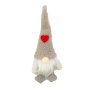 4214 Коледна фигура Гномче с шапка сърце, снимка 6