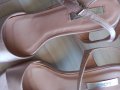 НОВИ официални сандали 41 номер, розов сатен, снимка 2