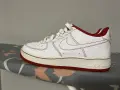 Кецове NIKE Air Force 1 White University Red Leather , снимка 2