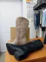 Дам.ботуши м 26 каки велур и черни еко кожа , снимка 3