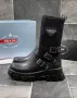 Prada Черни Дамски Боти Тип Чорап Код E254, снимка 2