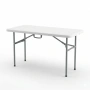 Сгъваема градинска маса 181.5 см бяла правоъгълна, снимка 3