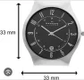 Ръчен часовник Skagen Denmark steel 233xxlslcb, снимка 3
