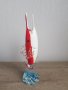 Многоцветна риба - ваза от муранско стъкло Barbini 1950, снимка 1