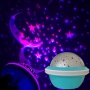 Цветна LED нощна лампа НЛО проектор със звезди и луна, снимка 4