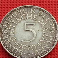 Сребърна монета 5 дойче марки 1970г. Германия за КОЛЕКЦИОНЕРИ 39640, снимка 5 - Нумизматика и бонистика - 42756074