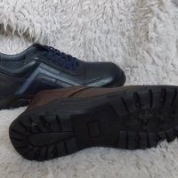 Обувки, естествена кожа, кафяви и сини, код 5/ББ1/78, снимка 6 - Ежедневни обувки - 42893814