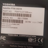 Toshiba Satellite P755 S5215 на части, снимка 4 - Части за лаптопи - 31463387