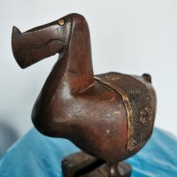 Дървена Африканска фигура, снимка 1 - Антикварни и старинни предмети - 42100519
