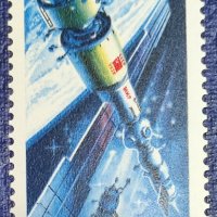 СССР, 1988 г. - чиста единична марка, космос, 1*38, снимка 1 - Филателия - 32691323