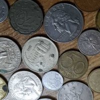 Колекция от чуждестранни ретро монети, снимка 4 - Нумизматика и бонистика - 30878744