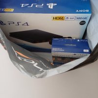 Sony Playstation 4 Slim (PS4), 500 GB + Два джойстика, снимка 1 - PlayStation конзоли - 44160144