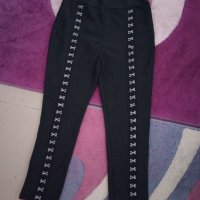 Черен бандажен панталон, снимка 1 - Панталони - 39861091