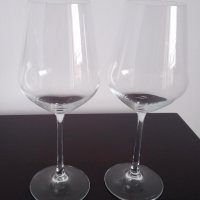 2 броя изящни чаши за вино и изящен кристален декантиер, снимка 6 - Антикварни и старинни предмети - 31453995