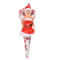 Коледна кукла, Коледна Барби, 30см, снимка 2 - Кукли - 42792895