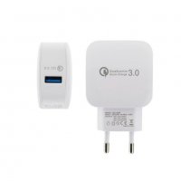 Зарядно бързо Qualcomm 3.0 USB QC-008, снимка 1 - Оригинални зарядни - 31577849