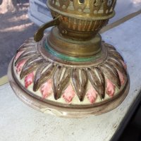 Стара газена лампа, снимка 4 - Антикварни и старинни предмети - 39908507