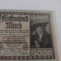 Райх банкнота - Германия - 5000 марки / 1922 година - 17973, снимка 3 - Нумизматика и бонистика - 31031268