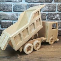 Дървен макет на камион - Самосвал – Craft Camp, снимка 9 - Коли, камиони, мотори, писти - 44148110