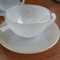 Френски аркопал чаши за чай кафе, снимка 9 - Антикварни и старинни предмети - 36771233