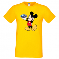 Мъжка тениска Mickey Mouse Subaru Подарък,Изненада,Рожден ден, снимка 10 - Тениски - 36577648