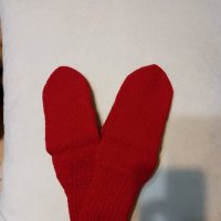ръчно плетени детски чорапи от мека вълна, снимка 2 - Чорапи - 39317247