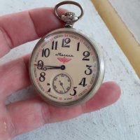 Стар джобен часовник Мълния - влак, снимка 2 - Антикварни и старинни предмети - 36926829