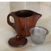 Японски дървен чайник за приготвяне на чай - еко продукт , снимка 6 - Прибори за хранене, готвене и сервиране - 30046425