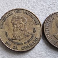 Монети . Парагвай.  1 , 50 , 100 ,500  гуарани. 4 бройки, снимка 7 - Нумизматика и бонистика - 42618001