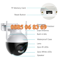 Безжична WiFi камера 6MP, IP камера за видеонаблюдение, тип сфера, снимка 5 - IP камери - 44732449