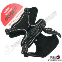 Нагръдник за Куче - с Дръжка - XS, S, M, L, XL - 5 размера - Черен цвят - Pro No Pull Harness