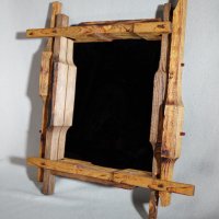 Дървена рамка с огледало, снимка 7 - Огледала - 36689967