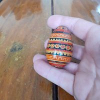 Старо дървено яйце, снимка 3 - Други ценни предмети - 31435772