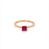 Златен дамски пръстен 1,37гр. размер:57 14кр. проба:585 модел:20064-2, снимка 1 - Пръстени - 42528810
