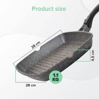 Грил тиган Coninx Induction Griddle Pan,Ново, снимка 2 - Съдове за готвене - 44158090