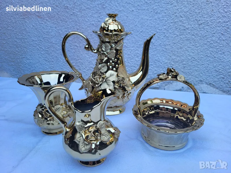 Луксозен комплект за чай или кафе, снимка 1