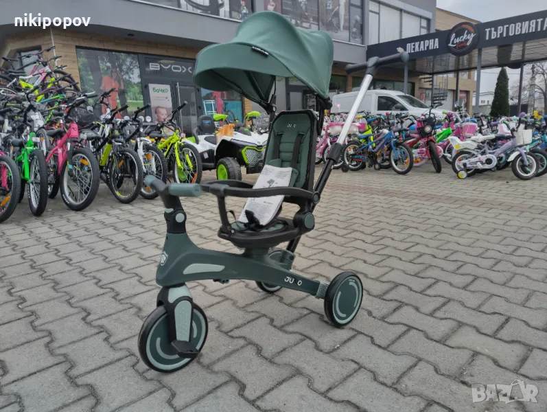BYOX Детска триколка JUNO зелен, снимка 1