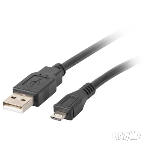 Кабел Micro USB, 1 м, Черен, снимка 1