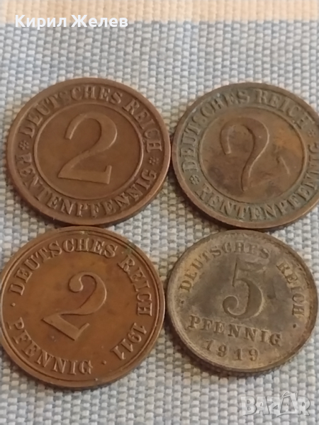 Четири монети стари редки пфенинг Германия за КОЛЕКЦИЯ ДЕКОРАЦИЯ 31470, снимка 1