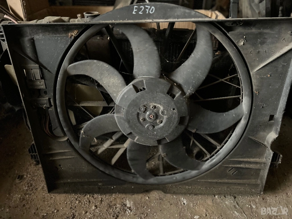 Перка с дифузьор Mercedes W211 3137229007 0206211003  1137328108, снимка 1