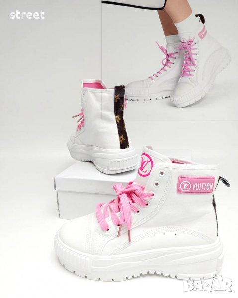 Louis Vuitton sneakers дамски кецове спортни бели , снимка 1