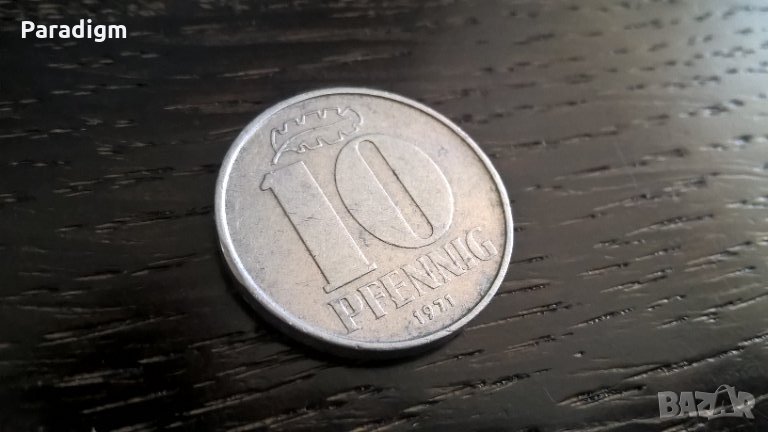 Монета - Германия - 10 пфенига | 1971г.; серия А, снимка 1