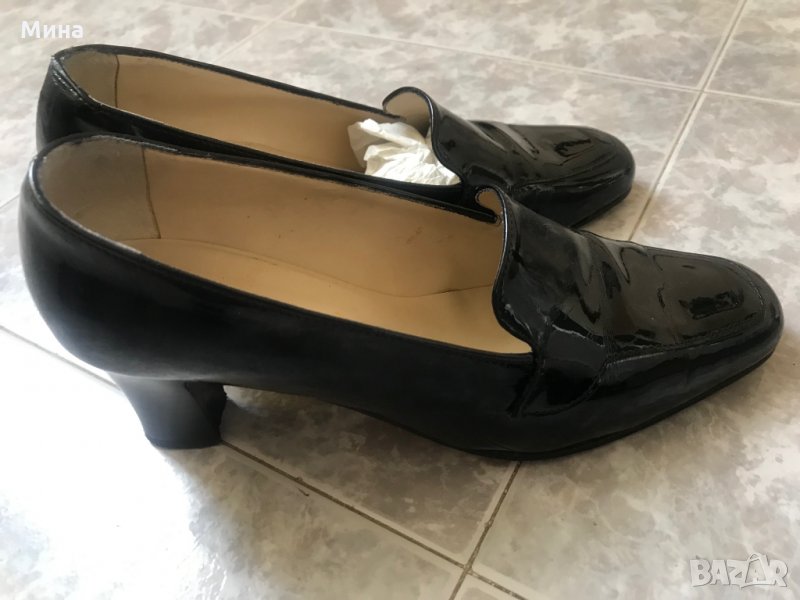 Продавам елегантни италиански обувки от естествена кожа - лак , снимка 1