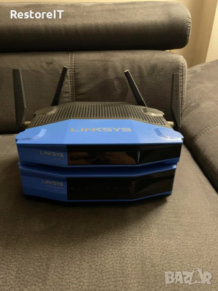 Рутер Linksys WRT1900AC + Switch Linksys SE4008, снимка 1